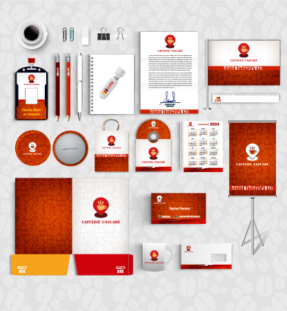 Caffeine Cascade Branding